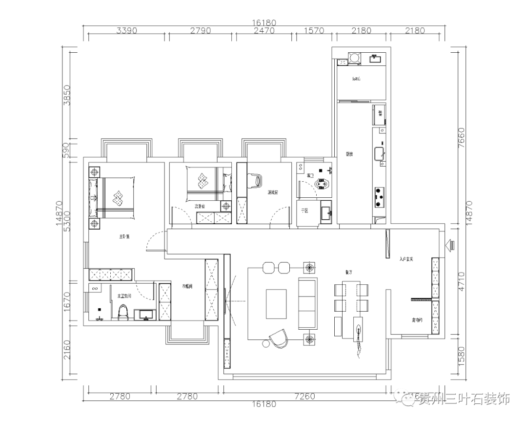 145㎡ 横厅-时代顺城 | 沉浸在奶油风的温柔里…